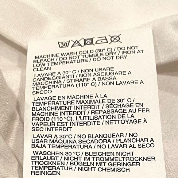 Ambush White Logo Jersey Turtleneck Size Large (3) Excellent Pre-Owned Condition - Picture 8 of 8